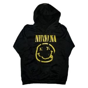 Black Nirvana Logo Hoodie